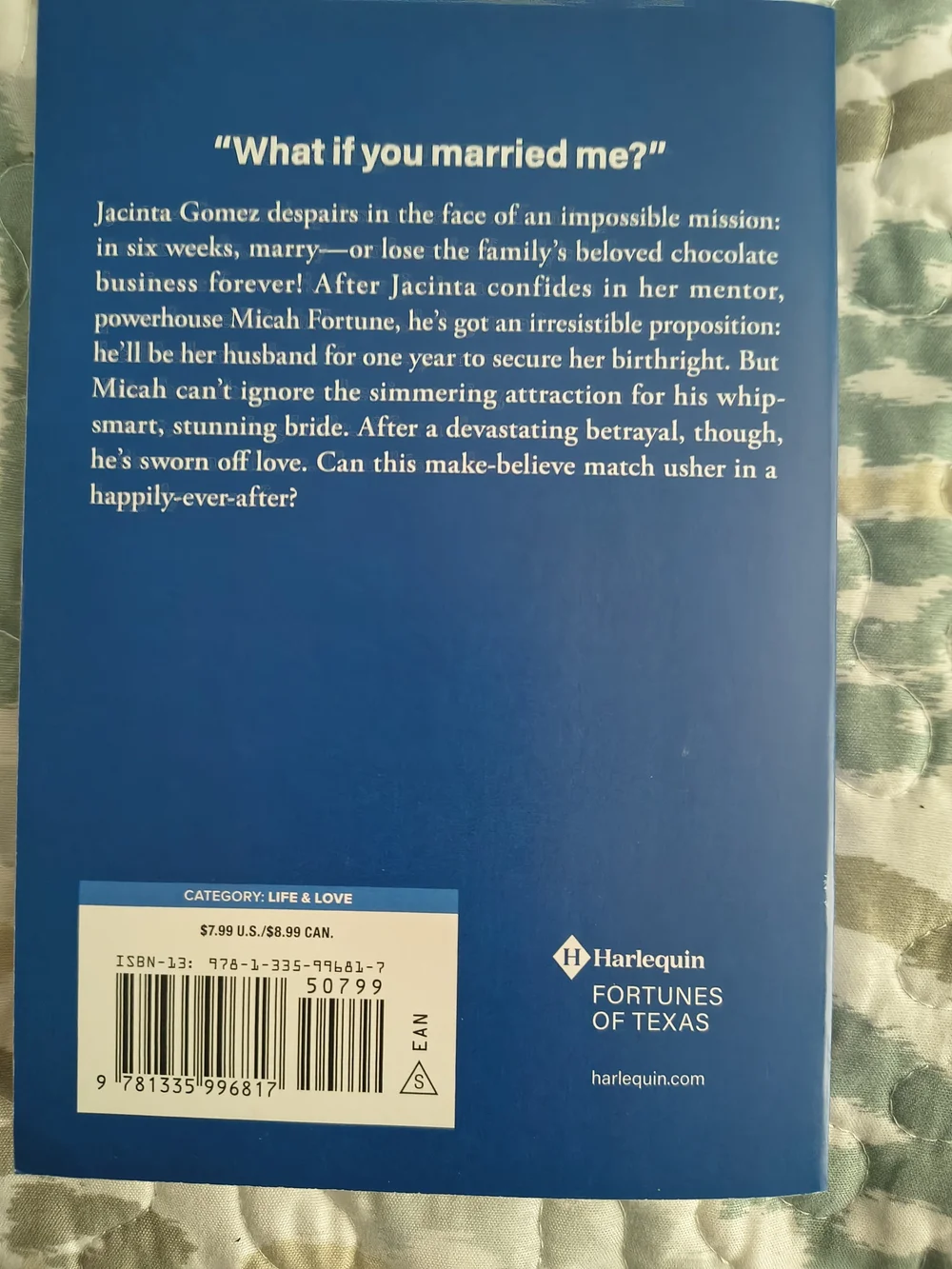 4 Book Set Of Harlequin Books